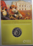 PORTOGALLO 2 € COMMEMORATIVO  2010 CENTENARIO DELLA REPUBBLICA PORTOGHESE FDC BLISTER OFFERTA!!!!!!!!!!!!!!!!! - Portugal