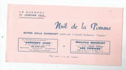 Programme , LE QUESNOY , 1976 , Nuit De La POMME  , 2 Scans - Programmes