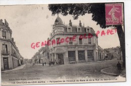 72 - CHATEAU DU LOIR - PERSPECTIVE DE L' AVENUE DU MANS ET DE LA RU DU BAS DE VILLE - NOUVELLES GALERIES - Chateau Du Loir