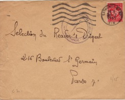 AIN - Sathonay Camp- Sataillon Infanterie Alpine-enveloppe - 1955 - Militaire Zegels