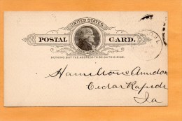 United States 1887 Card Mailed - ...-1900