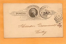 United States 1892 Card Mailed - ...-1900