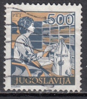 Jugoslavia, 1986/88 - 500d Deep Blue & Beige - Nr.1808 Usato° - Gebruikt