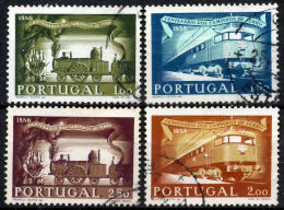 !										■■■■■ds■■ Portugal 1956 AF#821-824ø Railways Set Trains (x9515) - Oblitérés