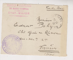 Devant De Lettre De 1913 Courrier Militaire En Franchise Postale - Brieven En Documenten