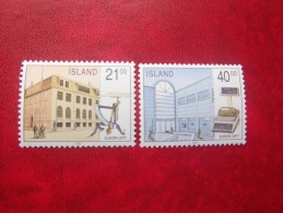 ISLANDIA 1990, YVERT 585-86,  **MNH** - Unused Stamps