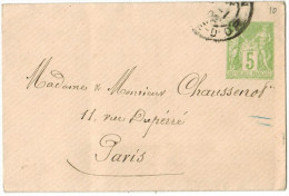 FRANCIA - France - 19?? - 5 - Intero Postale - Entier Postal - Viaggiata Da Dijon Per Paris, France - Standard Covers & Stamped On Demand (before 1995)