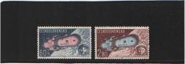 Tchécoslovaquie - Poste Aérienne N°59 Et N°60 (YT) ** (MNH)  Espace - Cosmos - Luftpost