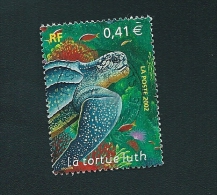 N° 3485 Nature De France - Animaux Marins La Tortue Luth  Timbre    FRANCE  Oblitéré 2002 - Andere & Zonder Classificatie