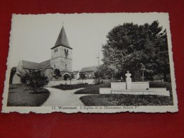 BRUXELLES -    WATERMAEL BOITSFORT   -  L´ Eglise Et Le Monument Albert I   -   (2 Scans) - Watermael-Boitsfort - Watermaal-Bosvoorde