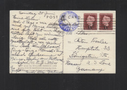 Holland-America Line Nieuw Amsterdan Ocean Post 1950 - Cartas & Documentos