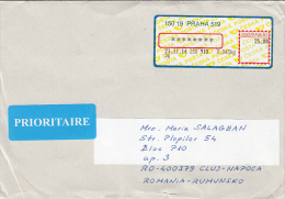 13646- AMOUNT 25, PRAGUE, MACHINE STAMPS ON COVER, 2014, CZECH REPUBLIC - Briefe U. Dokumente