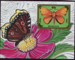 Mongolie ** Bloc N° 196 - Papillons, Fleur - - Mongolie
