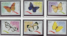(cl 33 - P39) Cuba** N° 3443 à 3448 - Papillons - - Unused Stamps