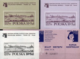 POLSKA 1973 Polen Block 55,56+56 SD ** 45€ Imperf. Kopernikus/Stich Bloque Hoja M/s Art Blocs Philatelic Sheet Bf Poland - Variétés & Curiosités