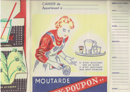 PROTEGE CAHIER MOUTARDE GREY POUPON A DIJON ET MONCITRON JUS DE CITRON NATUREL - Mostard