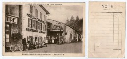 Lamure-sur-Azergues, Hôtel J. Bancillon, Giraud, Hôtel Du Commerce Chez L´Amélie, Tèl., Photo Poussin, Note Au Dos - Lamure Sur Azergues