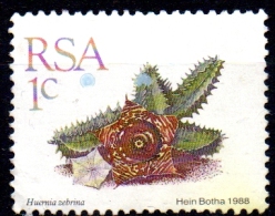 SOUTH AFRICA 1988 Succulents - 1c Huernia Zebrina FU - Oblitérés