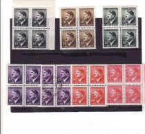 Bohmen Und Mähren, Ungebraucht, ** Boheme Et Moravie 1942, Blocs De 4, MNH - Unused Stamps