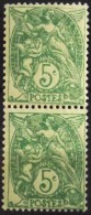 FRANCE 1900/24 - Type Blanc - Le  N° 111 Paire Verticale Sans Marge - 2 Timbres NEUFS** - Neufs