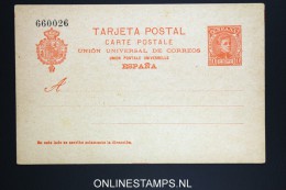 Spain: Postcard Tarjeta Postal Not Used Brownish Paper Mi P 42 - 1850-1931