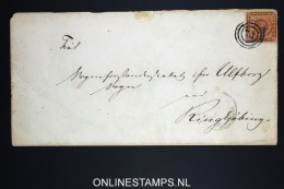 Danmark: Cover With 4 Skilling Brown  Ribe / Ringkjøbing Very Nice Waxseal - Cartas & Documentos