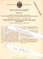 Original Patent - Dr. Eugen Müller In Inowrazlaw / Inowroclaw , 1882 , Befestigung Von Eisenbahnschienen  !!! - Westpreussen