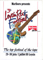 CARTE -AFFICHE DU LEYSIN ROCK FESTIVAL 1989 -N/C - RARE - VD Waadt