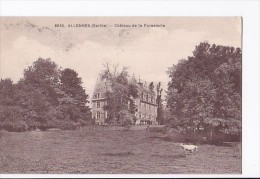 Carte 1920 ALLONNES / CHATEAU DE LA FORESTERIE - Allonnes