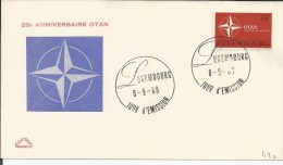 Luxembourg 1969 - FDC XX Aniv. OTAN First Day Cover - OTAN