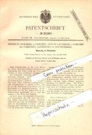 Original Patent -H. Lieseberg ,A. Lieverenz In Parchim Und Ch. Alpermann In Wittenberge , 1882 , Faßwinden , Mecklenburg - Parchim