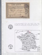 France 1878 Postal History Rare Old Postcard Postal Stationery Valenciennes Bruxelles DB.309 - Precursor Cards