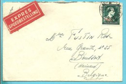 724T (-10%) Op Brief Aangetekend Met Stempel POSTES / POSTERIJEN / B.P.S. 6 - 1946 -10 %