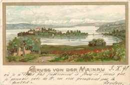 Mainau - Carte Postale Précurseur -1898 - Illustrée ** Gruss Von Des Mainau ** - Carte En Bon état. - Weinheim