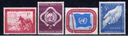 UNY+ Vereinte Nationen 1951 Mi 1 3-5 Mnh Freimarken - Unused Stamps