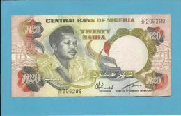 NIGERIA - 20 NAIRA - ND ( 1977 - 84 ) - Pick 18.e - Sign. 6 - Serie C/34 - CENTRAL BANK OF NIGERIA - Nigeria