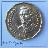 MONEDA URUGUAY 1 PESO 1978 - IMAGEN GENERAL ARTIGAS - Uruguay