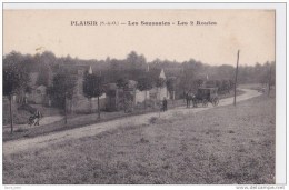 PLAISIR(78)neuve-les Saussaies-les 2 Routes-diligence - Plaisir