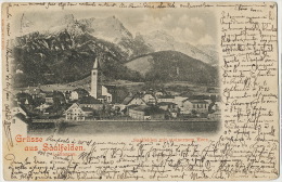 Grusse Aus Saalfelden I. Pinzgau  Edit Shaar Dathe Trier P. Used 1898 3 Stamps To Villa Ramel Betaille Lot - Saalfelden