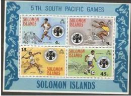 SOLOMON ISLANDS - 1975 South Pacific Games S/S MNH **  SG MS280  Sc 292a - Isole Salomone (...-1978)