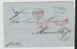 Rl174// - RUSSLAND -  St. Petersburg Nach Frankreich 1867 - Cartas & Documentos