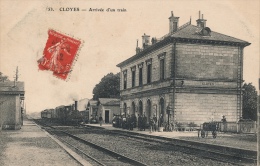 ( CPA 28 )  CLOYES  /   Arrivée D'un Train  - - Cloyes-sur-le-Loir