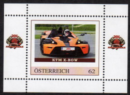 ÖSTERREICH 2011 ** KTM X-BOW / Sportwagen - PM Personalized Block MNH - Francobolli Personalizzati