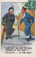 Jolie Carte Fantaisie "Poor Man ! And Have You Been Woundede At The Front "... Signée DONALD MC GILL - Mc Gill, Donald