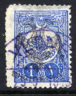 ALBANIA 1913 Eagle Handstamp On 1 Piastre Of Turkey Used, Signed Rommerskirchen.  Michel 7 - Albanie