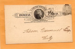 United States 1894 Card Mailed - ...-1900