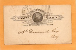United States 1891 Card Mailed - ...-1900