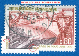 1969 N° 1583 BARRAGE DE VOUGLANS JURA OBLITÉRÉ - Used Stamps