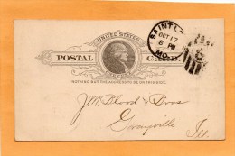 United States 1887 Card Mailed - ...-1900