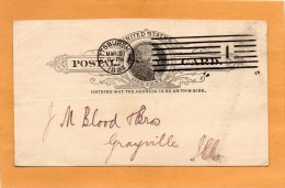 United States 1894 Card Mailed - ...-1900